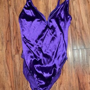 Purple body suit